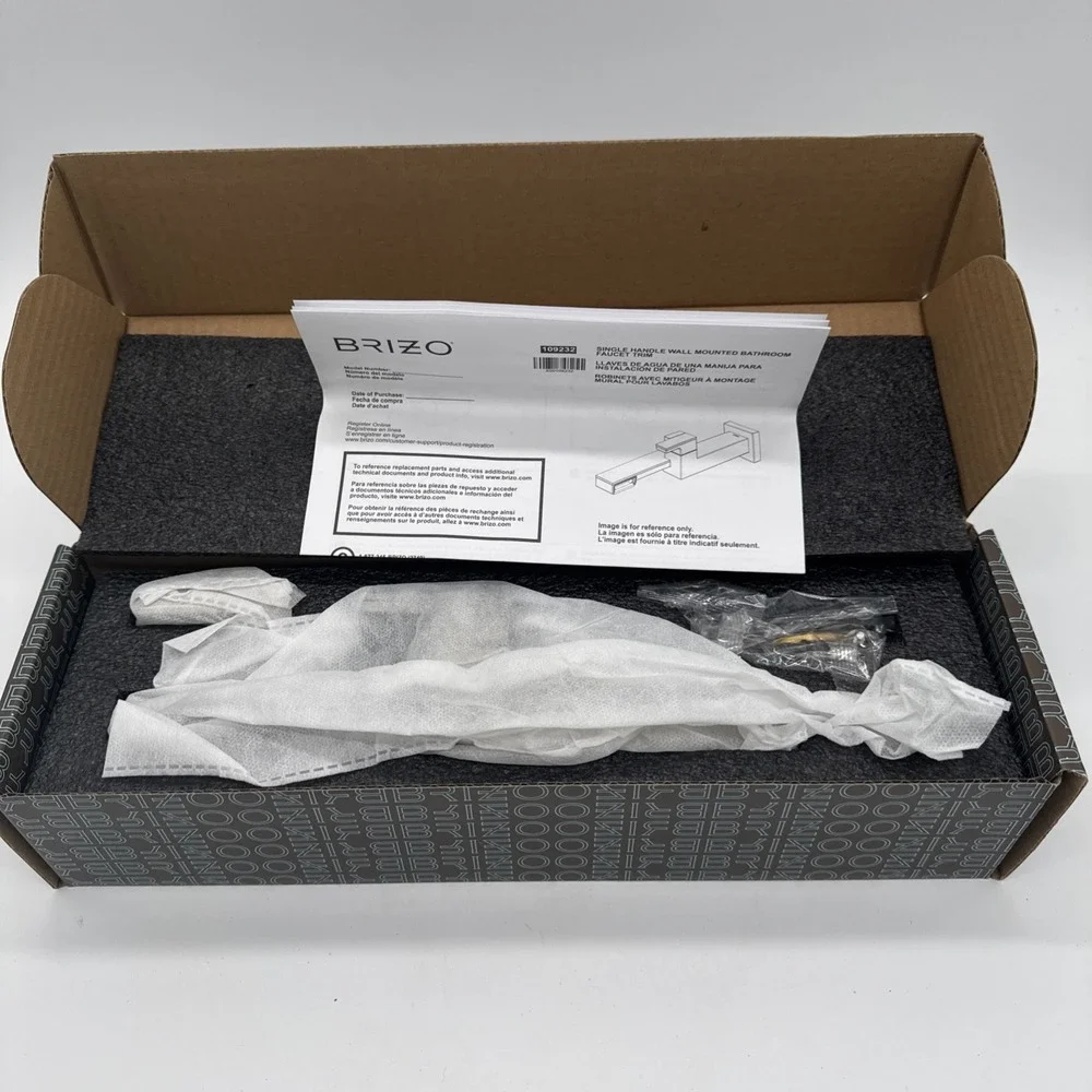 Brizo T65722LF-NK Frank Lloyd Wright 1.2 GPM Wall Mounted Bathroom Faucet Side S
